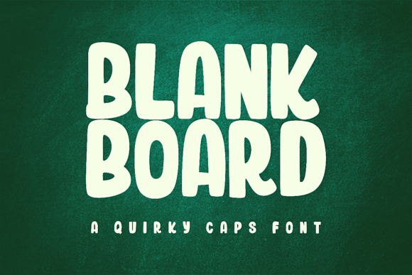 Blank Board Font for Bold Design