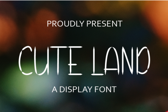 Cute Land Font for Web Design