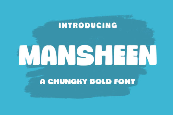 Mansheen: A Bold Font for Creative Design