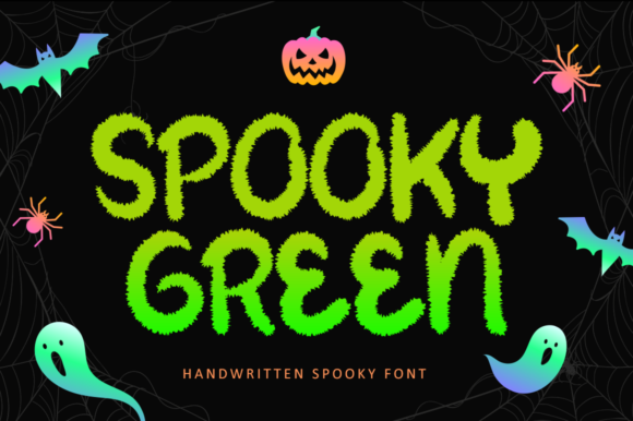 Spooky Green Font for Web Design