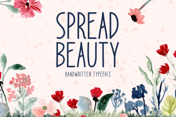 Spread Beauty: A Whimsical Font for Creative Design