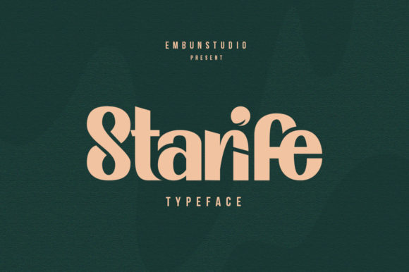 Starife: A Cool Display Font for Creative Projects