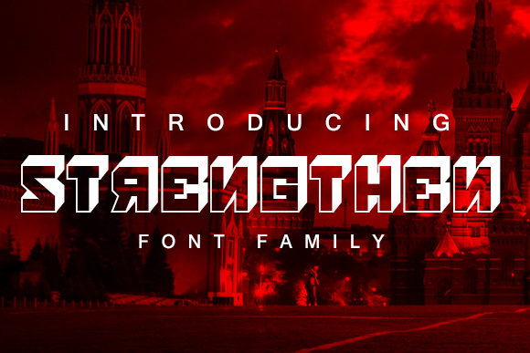 Strengthen: A Bold Display Font