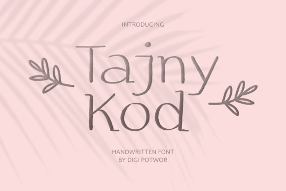 Tajny Kod: A Unique Display Font