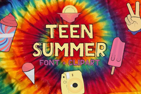 Teen Summer Font for Creative Design